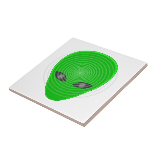 Alien Head Mind Kontrolle Fliese (Seite)