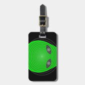 Alien Head Mind Kontrolle Gepäckanhänger (Vorderseite vertikal)