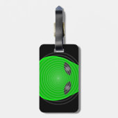 Alien Head Mind Kontrolle Gepäckanhänger (Rückseite vertikal)