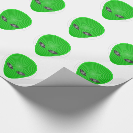 Alien Head Mind Kontrolle Geschenkpapier (Ecke)