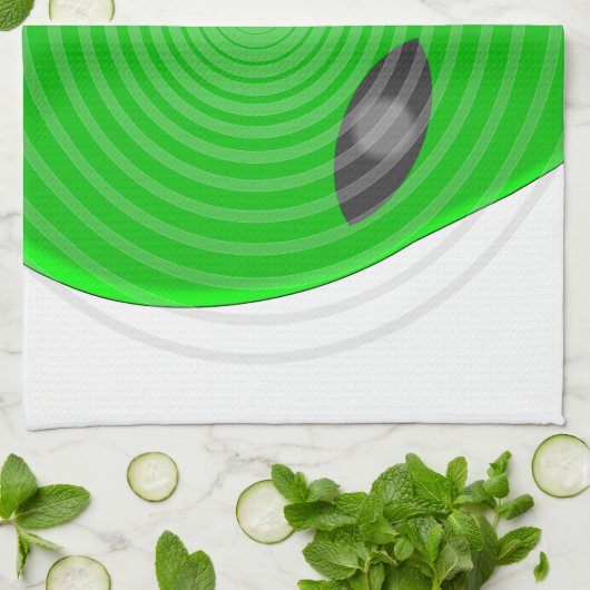 Alien Head Mind Kontrolle Geschirrtuch (Gefaltet)