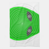 Alien Head Mind Kontrolle Geschirrtuch (Vertikal)