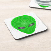 Alien Head Mind Kontrolle Getränkeuntersetzer (Linke Seite)