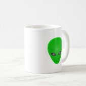 Alien Head Mind Kontrolle Kaffeetasse (VorderseiteRechts)