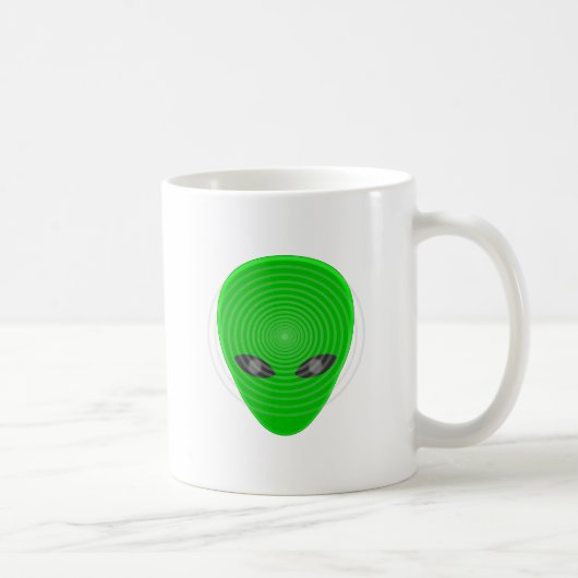 Alien Head Mind Kontrolle Kaffeetasse (Rechts)