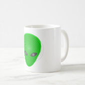 Alien Head Mind Kontrolle Kaffeetasse (VorderseiteRechts)