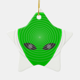 Alien Head Mind Kontrolle Keramik Ornament