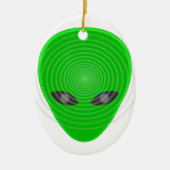 Alien Head Mind Kontrolle Keramikornament (Vorne)