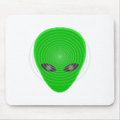 Alien Head Mind Kontrolle Mousepad (Vorne)