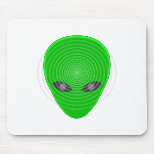 Alien Head Mind Kontrolle Mousepad (Vorne)