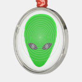 Alien Head Mind Kontrolle Ornament Aus Metall (Links)
