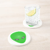 Alien Head Mind Kontrolle Sandstein Untersetzer (Seite)