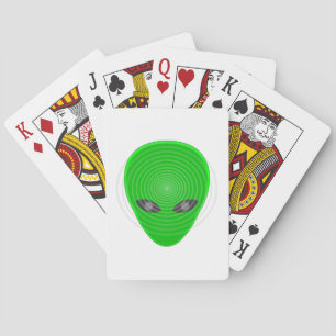 Alien Head Mind Kontrolle Spielkarten