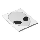 Alien Head Notizblock (angewinkelt)