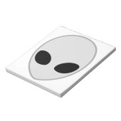 Alien Head Notizblock (Rotiert)