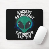 Alien Head of Ancient Astronaut Theorists sagen Ja Mousepad (Mit Mouse)
