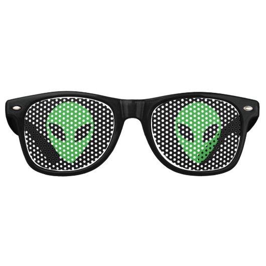 Alien Head Partybrille (Vorderseite)