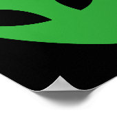 Alien Head Poster (Ecke)