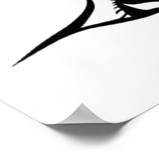 Alien Head Poster (Ecke)