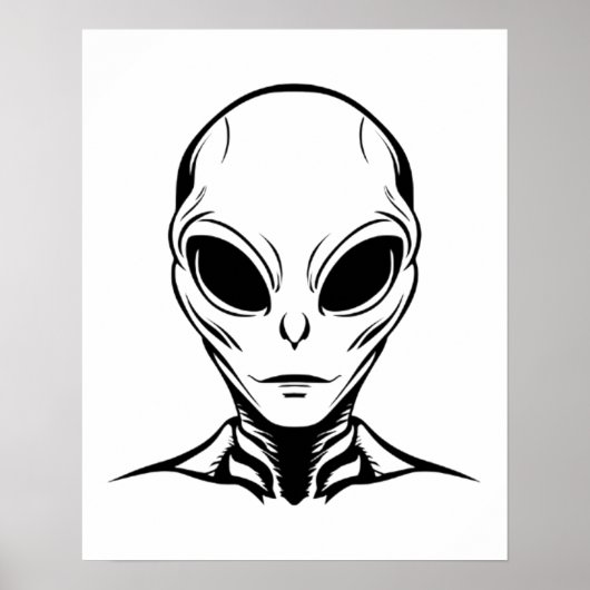 Alien Head Poster (Vorne)