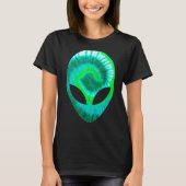 Alien Head Rave Extraterrestrial Martian - Techno T-Shirt (Vorderseite)