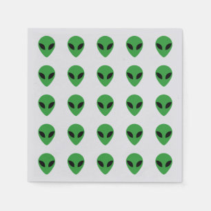 Alien Head Serviette