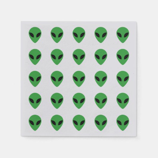 Alien Head Serviette (Vorderseite)