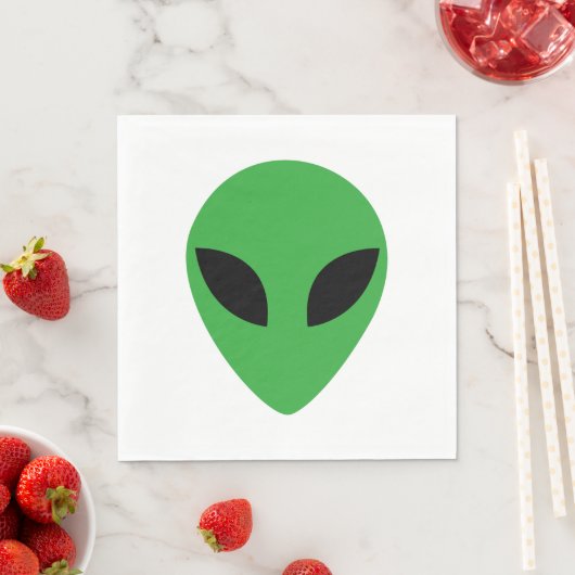 Alien Head Serviette (Beispiel)