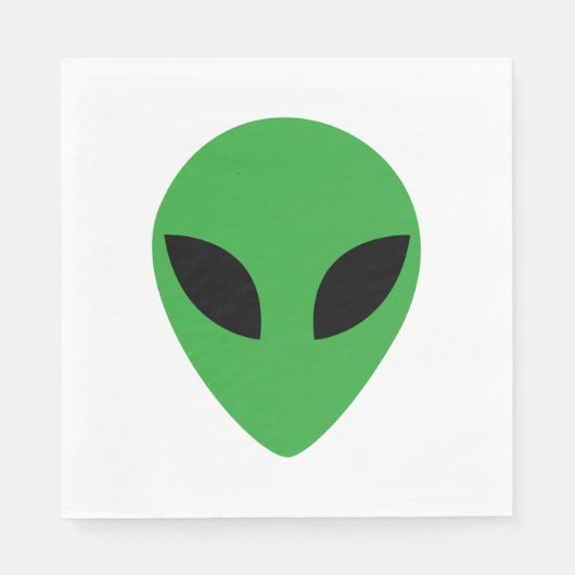 Alien Head Serviette (Vorderseite)