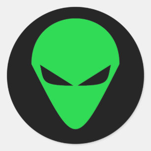 Alien Head Sticker