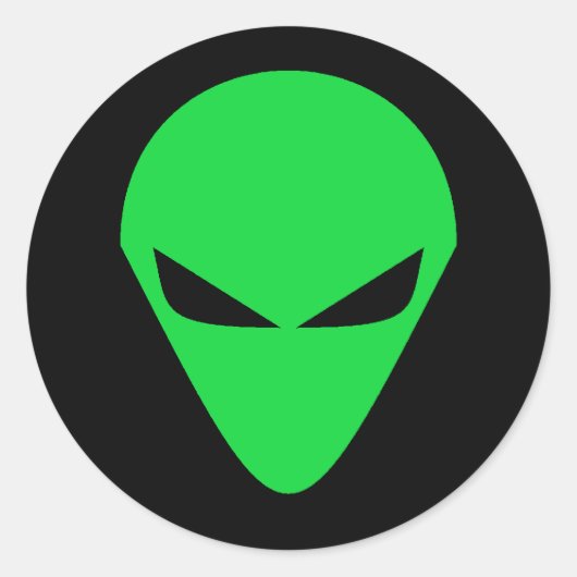 Alien Head Sticker (Vorderseite)