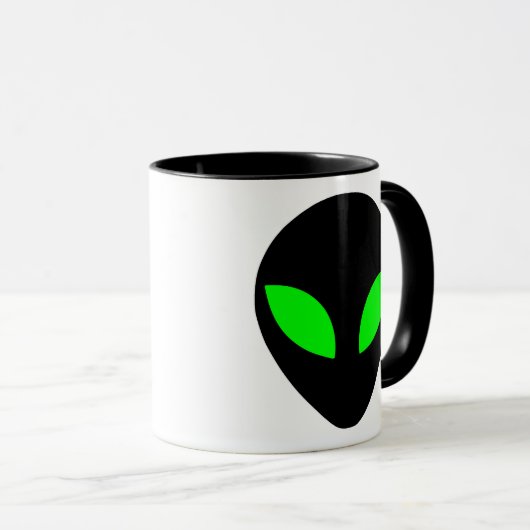 Alien Head Tasse (VorderseiteRechts)