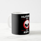 Alien Head Ufo Außerirdischen Area 51 Space Funny Kaffeetasse (Vorderseite Links)