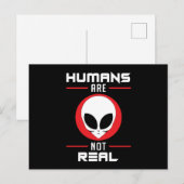 Alien Head Ufo Außerirdischen Area 51 Space Funny  Postkarte (Vorne/Hinten)