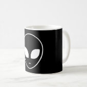 Alien Head Ufo Außerirdischen Space Area 51 Funny Kaffeetasse (VorderseiteRechts)
