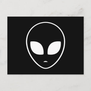 Alien Head Ufo Außerirdischen Space Area 51 Funny  Postkarte