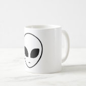 Alien Head Ufo Außerirdischen Space Area 51 Gesche Kaffeetasse (VorderseiteRechts)