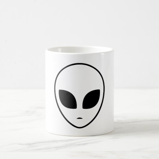 Alien Head Ufo Außerirdischen Space Area 51 Gesche Kaffeetasse (Mittel)