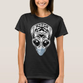 Alien Head UFO Face Mask Ich glaube, Außerirdische T-Shirt (Vorderseite)