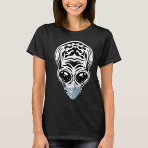 Alien Head UFO Face Mask Ich glaube, Außerirdische T-Shirt