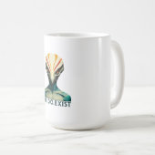 Alien Head - wir existieren Kaffeetasse (VorderseiteRechts)