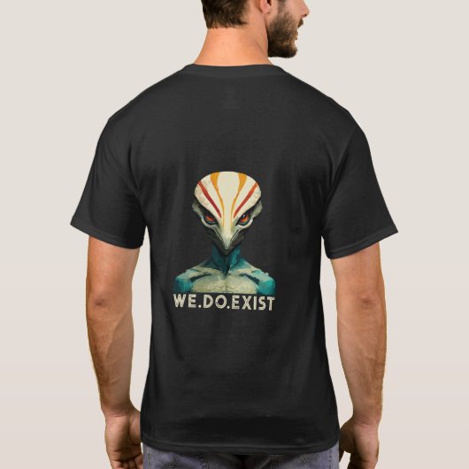 Alien Head - Wir haben T - Shirt (Rückseite)