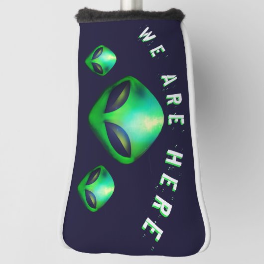 Alien Heads "We Are Here" Golf Headcover (Rotieren 90)