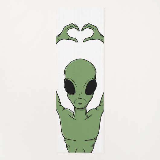 Alien Heart Pose Yogamatte (Vorderseite)