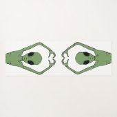 Alien Heart Pose Yogamatte (Rückseite (Horizontal))