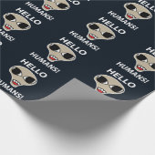 Alien Hello Humans Funny Alien Geschenkpapier (Ecke)