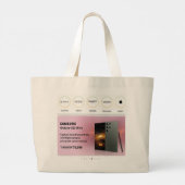 Alien Helmet mit erstaunlicher Reflexion Jumbo Stoffbeutel (Rückseite)