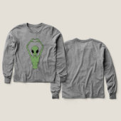 Alien-Herz-Pose (Design Vorder- & Rückseite)