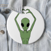 Alien-Herz-Pose Button (Beispiel)