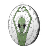 Alien-Herz-Pose Dartscheibe (Vorderseite rechts)